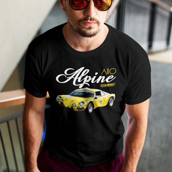T-Shirt Noir photo Alpine A110 Jaune ( Taille S ) Outlet