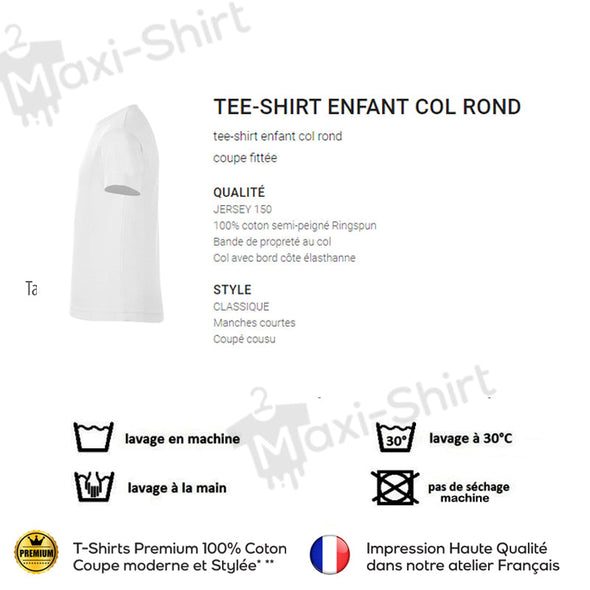 T-Shirt Blanc ( Taille 12 ans ) manches courtes Enfant | Humour j'peux pas j'ai Fortnite | Outlet