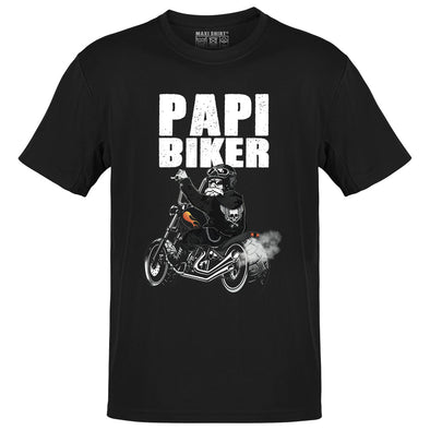 T-Shirt Papi Biker ( Taille M ) idée cadeau Motard, Outlet