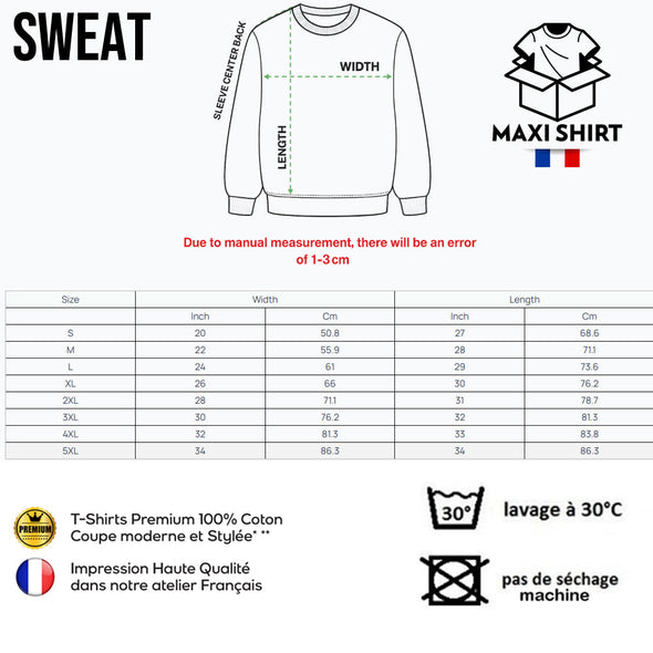 Sweat-shirt de Noël personnalisé Miaou Chat, Imprimé Chat avec Arbre de Noël, Noir, Unisexe MAXI SHIRT