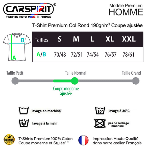 T-Shirt Premium illustré bmw m3 tokyo Drift Life | 100% coton, coupe régulière | idée cadeau fan voiture allemande
