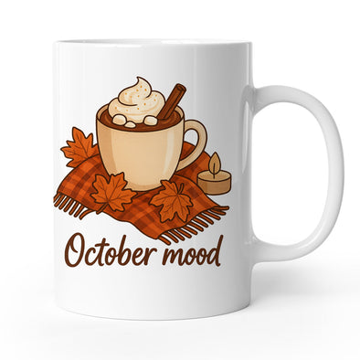 Mug October mood, Tasse en Céramique Blanc MAXI SHIRT