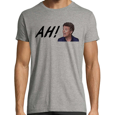 T-Shirt ( Taille XL ) humoristique AH ! parodie Denis Brogniart  | humour | 100% coton | Outlet