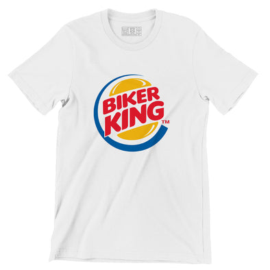 T-Shirt humour Moto ( Taille 4XL ) Biker King | 100% coton, idée cadeau motard