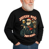 Sweat-Shirt Joyeux Noël Papi Rebel, Motif Père Noël Motard, Noir, Design de Noël Humoristique MAXI SHIRT