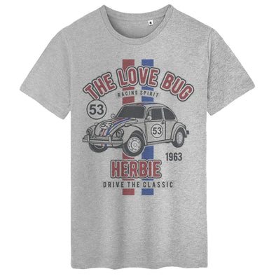 T-Shirt voiture Coccinelle | 100% coton coupe régulière | Herbie the love bug Maxishirt.fr