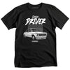 T-Shirt Classic Driver BM, Coton, Noir, Coupe Régulière, Idée cadeau homme MAXI SHIRT