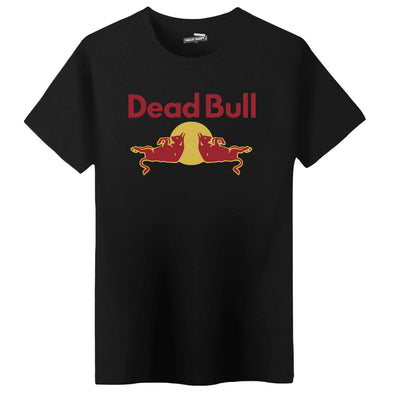 T-Shirt Homme Dead Bull logo détourné redbull | 100% coton coupe régulière | idée cadeau humoristique