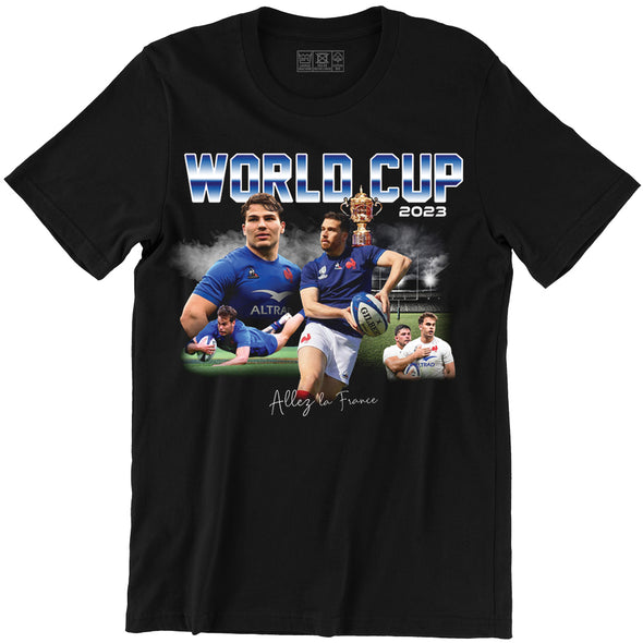 T-Shirt souvenir Coupe du Monde de Rugby 2023 | Equipe de France | 100% coton, coupe régulière | idée cadeau rugbyman