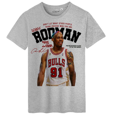 T-Shirt Basket Denis Rodman old school vintage | 100% coton coupe régulière | idée cadeau fan Basketball Maxishirt.fr