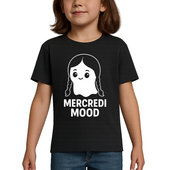 T-Shirt Halloween Enfant fille Mercredi Mood