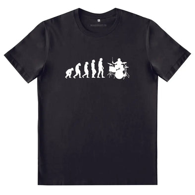 T-Shirt Evolution Batterie | Batteur | 100% coton, manches courtes, coupe régulière Maxi Shirt