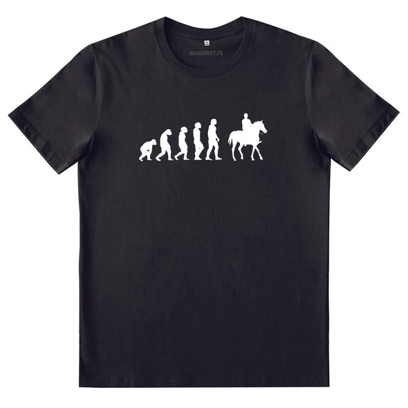 T-Shirt Evolution équitation | Cheval | 100% coton, manches courtes, coupe régulière