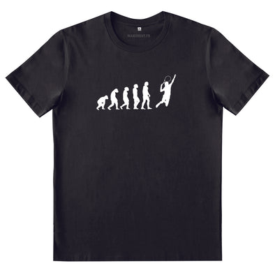 T-Shirt Evolution joueur de Tennis | 100% coton, manches courtes, coupe régulière