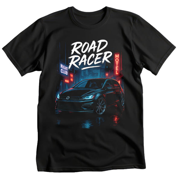 T-Shirt golf 7 Road Racer | Voiture noir | Idée cadeau homme MAXI SHIRT