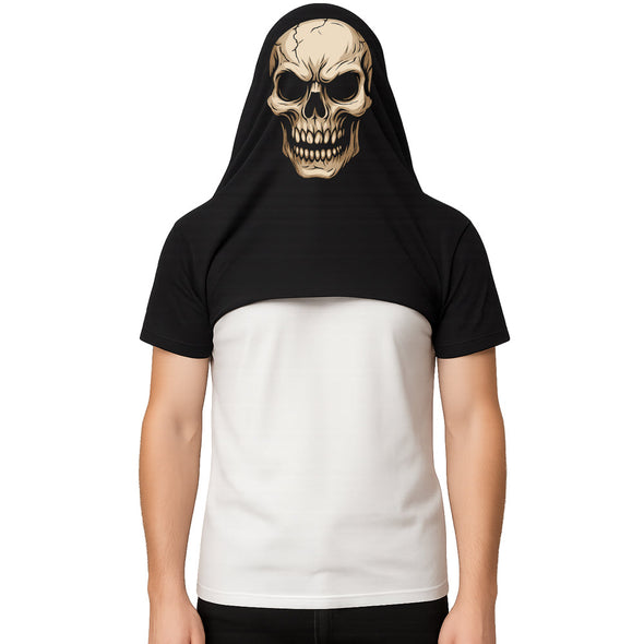 T-Shirt Halloween Crâne | Imprimé sur l'envers MAXI SHIRT