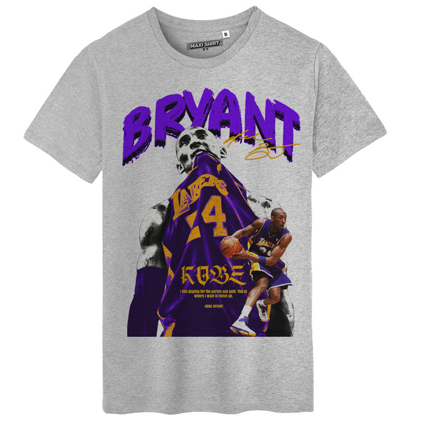 T-Shirt Basket Kobe Bryant #1 old school vintage | 100% coton coupe régulière | idée cadeau fan Basketball