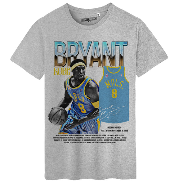 T-Shirt Basket Kobe Bryant #4 old school vintage | 100% coton coupe régulière | idée cadeau fan Basketball
