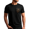 T-Shirt Homme Motard avec Cœur Mécanique, Noir, Coton, Design Vintage Industriel MAXI SHIRT