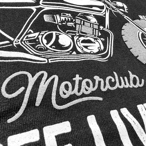 T-Shirt Moto Premium California Motorclub | Encre en relief | manches courtes | 100% coton, qualité française, épais | idée cadeau motard