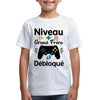 T-Shirt Grand Frère niveau débloqué | idée cadeau naissance MAXI SHIRT