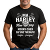 T-Shirt Homme moto Ma Harley Ma thérapie - idée cadeau motard MAXI SHIRT