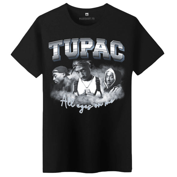 T-Shirt Tupac vintage old school  | hip hop star | 100% coton, coupe régulière | idée cadeau fan Rap US