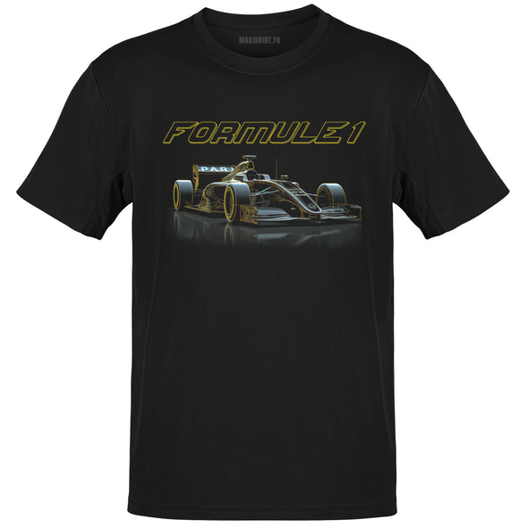 T-Shirt auto futuriste Formule 1 | 100% coton, coupe régulière | idée cadeau homme pilote fan de formule 1