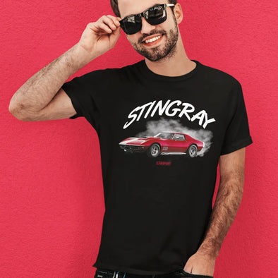 T-Shirt voiture Corvette Stingray C3, passionné automobile Maxi-Shirt