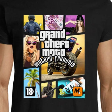 T-Shirt Grand Theft Moto Maxi-Shirt