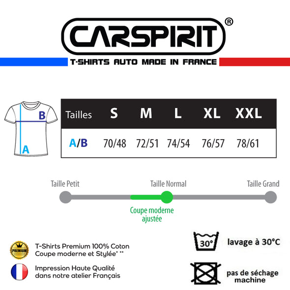 T-Shirt P4 voiture armée de terre, 100% coton, imprimé en France