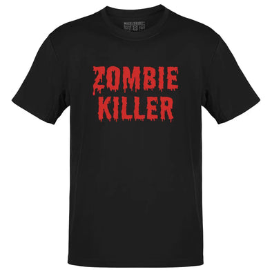 T-Shirt noir 100% coton | Zombie Killer | idée cadeau Halloween Maxi-Shirt