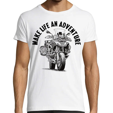 T-Shirt motard Make life an adventure, moto 1200 GS fan Maxi-Shirt