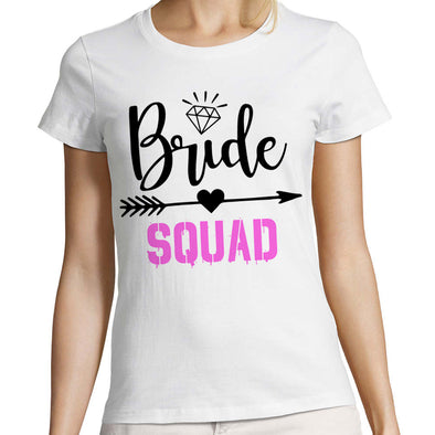 T-Shirt EVJF "Bride Squad" ou "La Mariée" | 100% coton, tissu épais, coupe ajustée