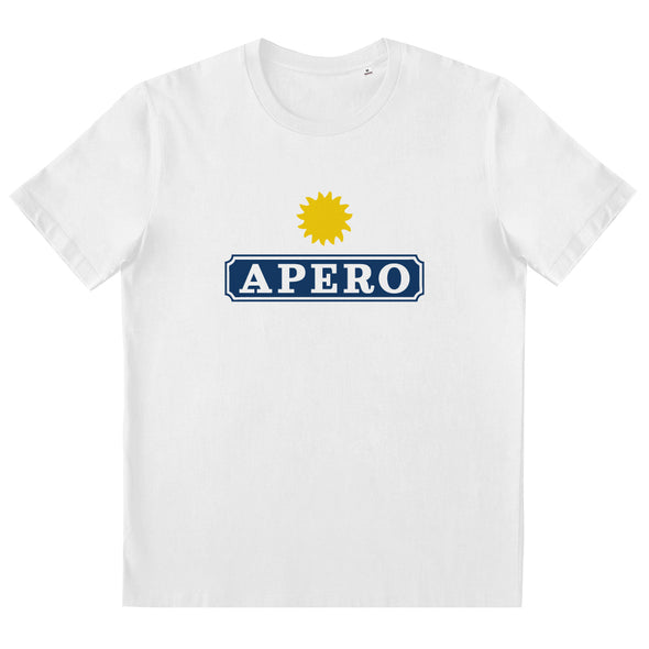 T-Shirt Coton Logo Apero | Humour Homme | idée Cadeau drôle Papa, Papi, Tonton…