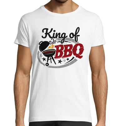 T-Shirt King of BBQ Blanc Maxi-Shirt