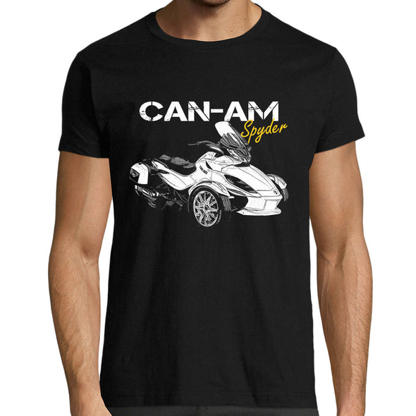 T-Shirt Homme | Design can am spyder | 100% coton | Coupe regular