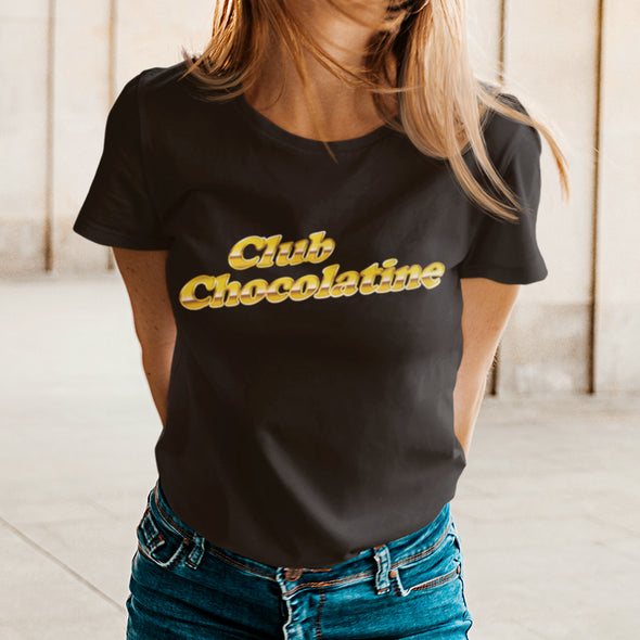 T-Shirt noir imprimé Club Dorothée | coupe homme ou femme | personnalisable 100% coton | idée cadeau vintage