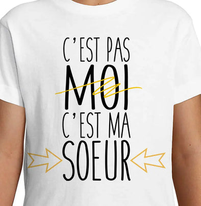 T-Shirt Kid C'est ma soeur Maxi-Shirt