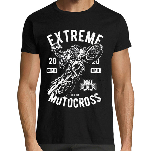 T-Shirt Noir Extreme Motocross