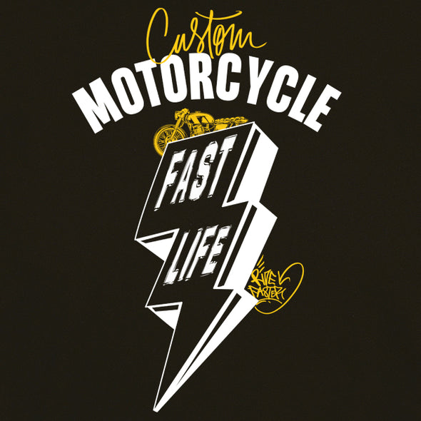 T-Shirt Moto Cafe Racer Fast Life