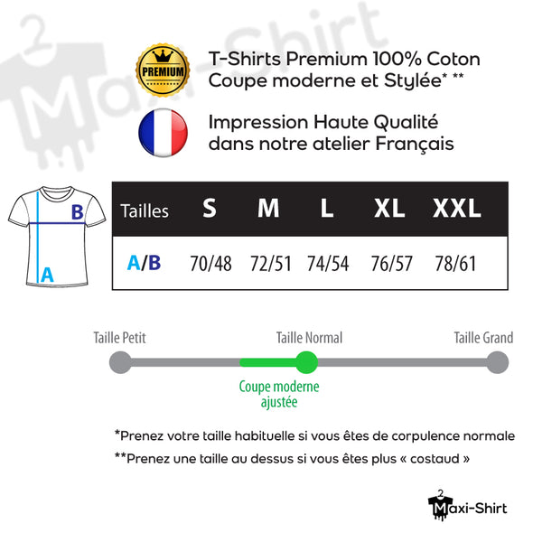T-Shirt Noir Homme 100% coton | Skull Hands Rock | Halloween