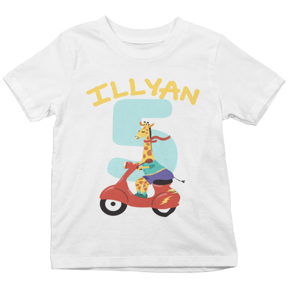 T-Shirt Enfant personnalisable avec votre prénom et âge | idée cadeau anniversaire | tshirt personnalisé 100% coton
