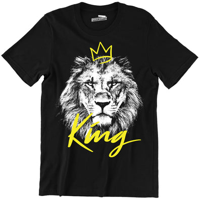 T-Shirt Noir 100% coton Roi Lion | Fan Animaux | Lion King