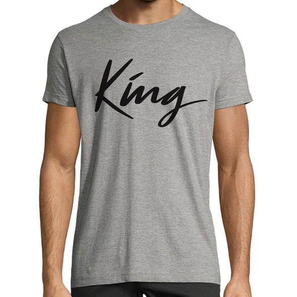 T-Shirts couple (x2) King Queen - signature