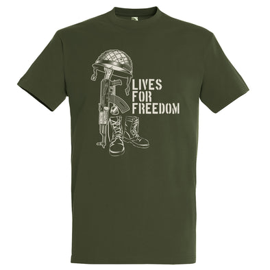 T-Shirt Militaire vert army | Lives for Freedom
