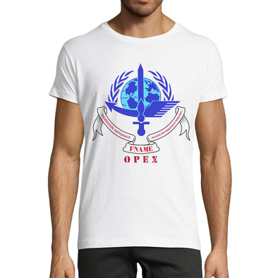 T-Shirt Logo Face Armée FNAME Opex Blanc