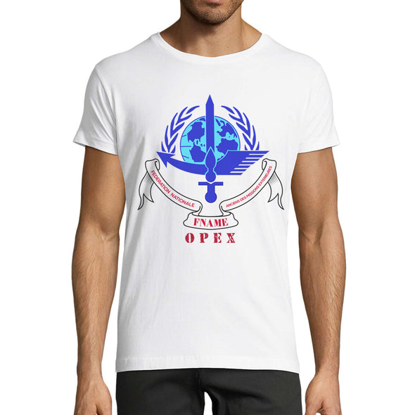 T-Shirt Logo Face Armée FNAME Opex Blanc