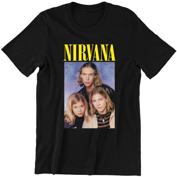T-Shirt homme noir | humour Erreur Nirvana | idée cadeau drôle | 100% coton