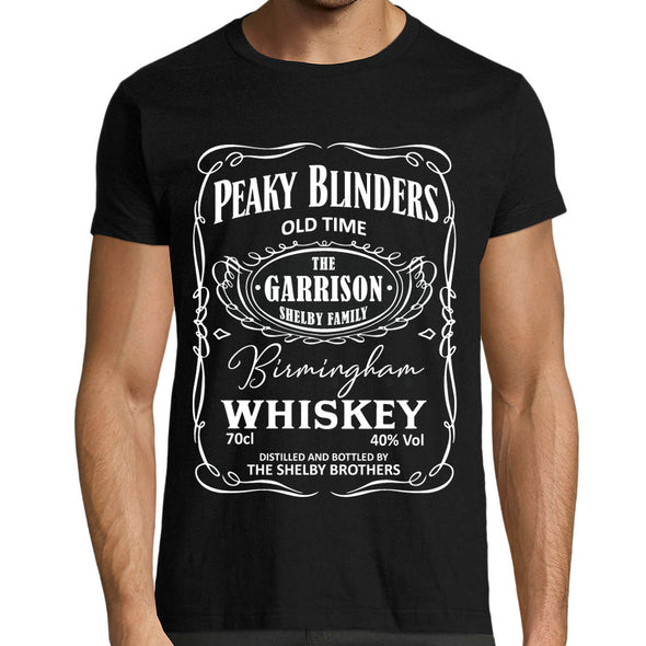 T-Shirt Peaky Blinders Whisky | Shelby Brothers | Inspiré de la série netflix | 100% coton